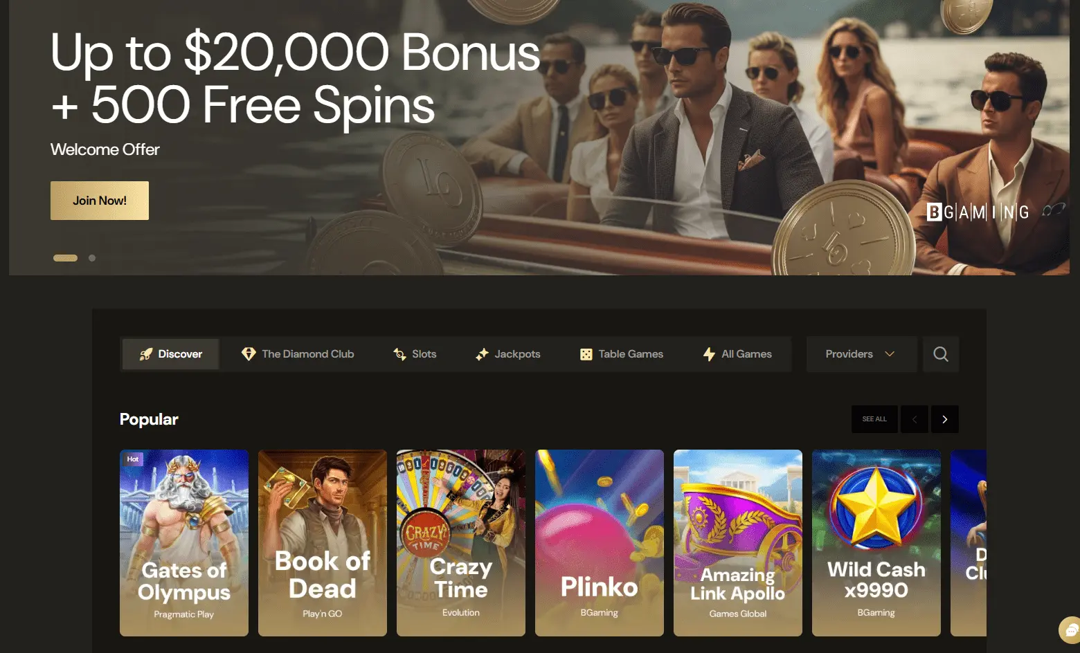 top 8 casino Lucky Ones