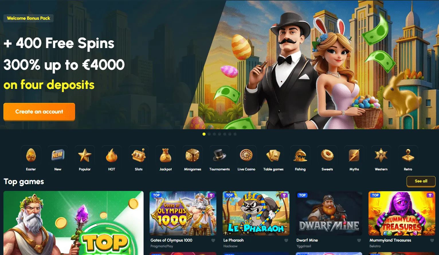 top 9 online casino richville