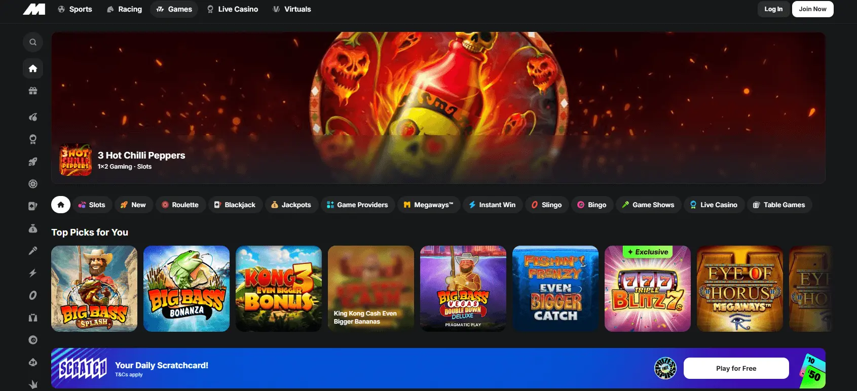 midnite bet home page