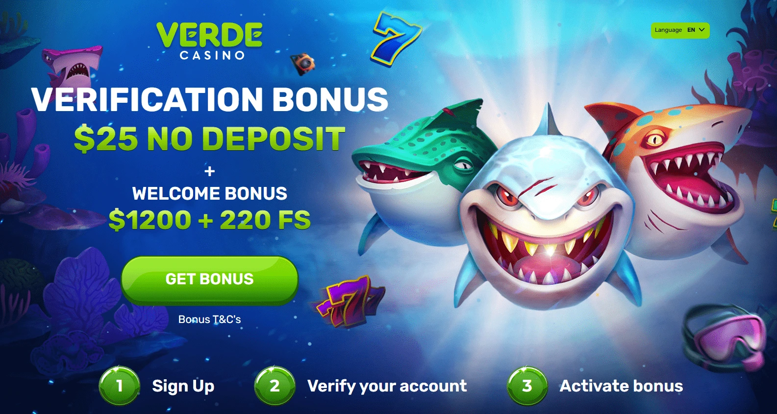 verdecasino no deposit bonus on slots
