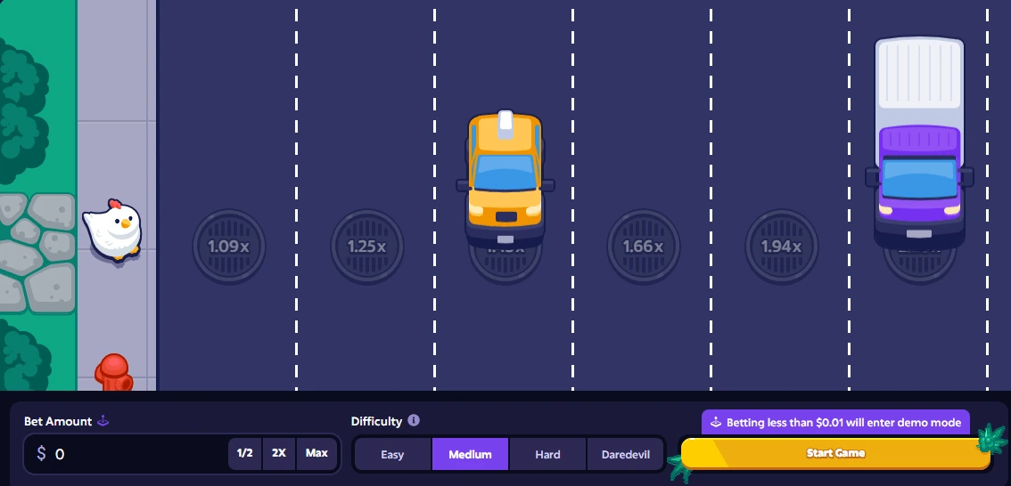 jeu du chicken road